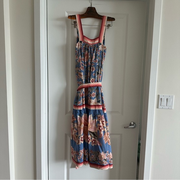 Farm Rio Blue Superbloom Tapestry Maxi Dress - Picture 8 of 8